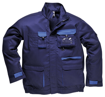 Picture of Portwest TX10 Texo Contrast Jacket Navy Blue - PW-TX10NAR