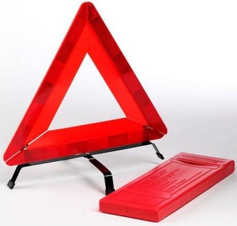 picture of Self Standing Folding Hazard Warning Triangle - High-Visibility - [HZ-AE0100]