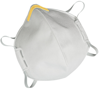Picture of MSA Affinity 2120 Disposable Mask Folded FFP2 NR D Yellow - [MS-10128876]