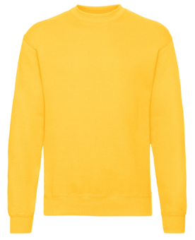 picture of Fruit Of The Loom Adult Set-in Sleeve Sweatshirt - Sunflower Yellow - BT-62202-SUNFLOWER