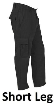picture of Iconic Bullet Combat Trousers Men's - Black - Short Leg 29 Inch - BR-H821-S - (DISC-R)