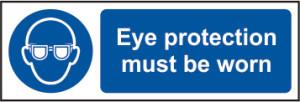 picture of Spectrum Eye protection must be worn – RPVC 300 x 100mm - SCXO-CI-11397