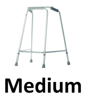 picture of Aidapt Lightweight Walking Frame for Home Use - Configuration Medium Unwheeled - [AID-VP125D] - (HP)