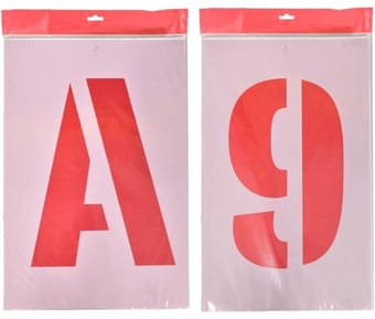 picture of ProSolve 4 Inch Alpha Numeric Stencil Kit - A-Z and 0-9 - [PV-SK4AZ09]