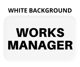 picture of WORKS MANAGER Insert Card for Professional Armbands - [IH-AB-WM] - (HP)