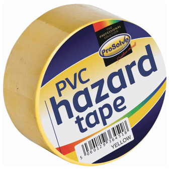 Picture of ProSolve PVC Builders Tape Yellow 50mm x 33m - [PV-SAFTY2]