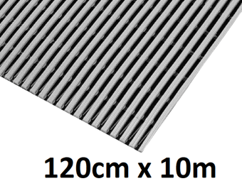 picture of Interflex Splash Multi-Use Anti-Slip Mat Grey - 120cm x 10m Roll - [BLD-IF4733GY]