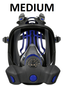 picture of 3M Secure Click Reusable Full Face Respirator - Medium - [3M-FF-802]