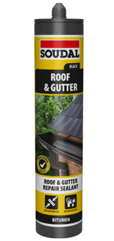 picture of Soudal Roof & Gutter Sealant - BLACK 290ml - [DK-DKSD159441]