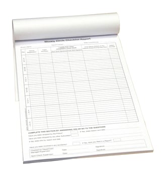 Picture of Vehicle Circle Check List Report - Pad of 25 - [HZ-VE215]