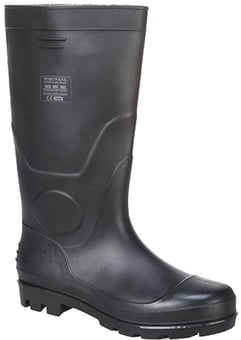 Picture of SRC - Portwest PVC Black Non Safety Wellington FW90 - PW-FW90BKR