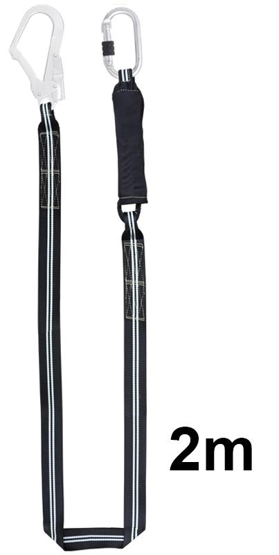 Kratos Flame Resistant Energy Absorbing Webbing Lanyard - 2 mtr - [KR-FA3030520]