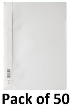 picture of Durable - Clear View Folder - Economy - White - Pack of 50 - [DL-257302]