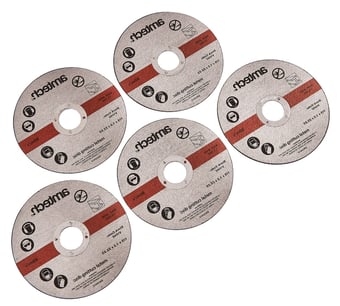 picture of Amtech 5 Piece 115mm Metal Cutting Disc Set - [DK-V1042]