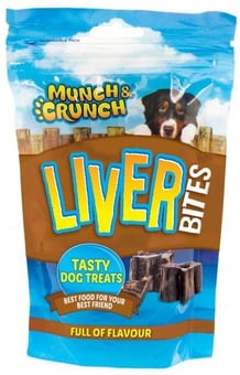 picture of Munch & Crunch Liver Bites Dog Treats 125g - [PD-MC0130]