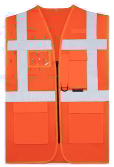 picture of Korntex Mesh Multifunctional Safety Vest Larisa - Hi-Vis Orange - KTX-KXCMMFOR
