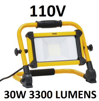 picture of Draper 110V SMD LED Folding Site Light 30W 3300 Lumens - [DO-03173]