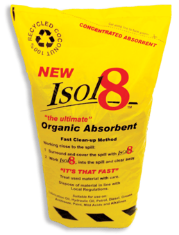 Picture of Isol8 Organic Absorbent - Highly Concentrated - 10 Litre Bag - 1.4kg - Cleans 7.5 Litre Spill - [I8-ISOL8]