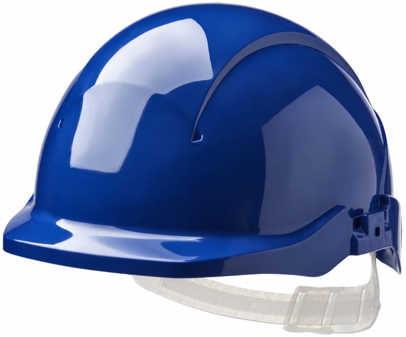 Centurion Concept Blue Safety Helmet - Unvented - Reduced Peak - Slip Ratchet - [CE-S08CBA]