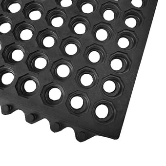 Picture of Link-Tile Open Top Anti-Slip Anti-Fatigue Mats - Black - 910mm x 910mm - [WWM-10210-09109116-BKNA] - (LP)