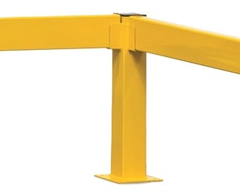 picture of QMP Lift Out Single Rail Corner Post - 500H x 80W x 80D mm - [QM-RBSRBBCX500Y]