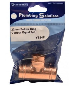 Picture of 22mm Solder Ring Copper Equal Tee - CTRN-CI-YS24P