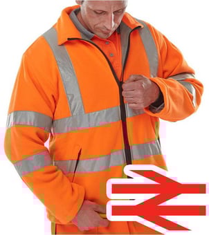 picture of Beeswift Hi Vis Orange Carnoustie Fleece- BE-CARFOR