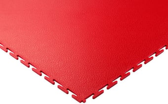 picture of PVC Link-Tile Anti-Slip Mat - Red - 500mm x 500mm - [WWM-11200-05005007-RDNA] - (LP)