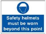 picture of Safety Helmets Sign - 600 x 450Hmm - Rigid Plastic - [AS-MA115-RP]
