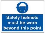 Picture of Safety Helmets Sign - 600 x 450Hmm - Rigid Plastic - [AS-MA115-RP]