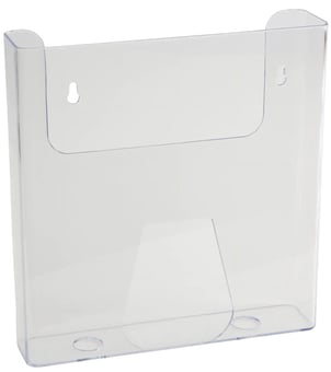 Picture of Viking Wall Mountable Literature Display Acrylic Glass 225 x 50 x 242mm A4 Clear - [VK-W230]