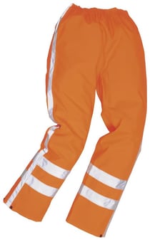 picture of Portwest - Orange Hi Vis RWS Traffic Trousers - Size XL - [PW-R480ORR] - (DISC-W)