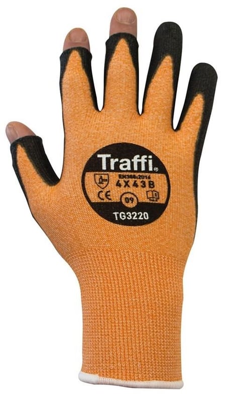 Picture of TraffiGlove Metric 3 Exposed Tips Handling Gloves - Size 8 - Pack of 10 - TS-TG3220-8X10 - (AMZPK2)