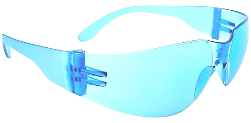 JSP - Stealth 7000 Safety Spectacle Glasses - Blue Hard Coated Lens - Conforms to EN166.1.F - [JS-ASA430-160-500] - (DISC-X)