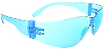 picture of JSP - Stealth 7000 Safety Spectacle Glasses - Blue Hard Coated Lens - Conforms to EN166.1.F - [JS-ASA430-160-500] - (DISC-X)