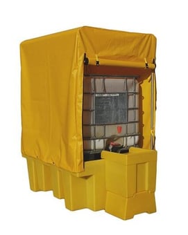 picture of Ecospill Polyethylene Single IBC Soft-top Spill Pallet - EC-P3201814] - (LP)