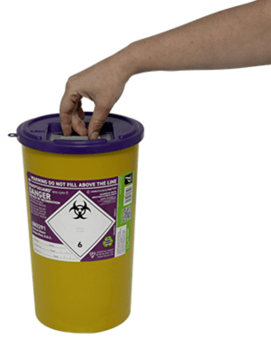 picture of SHARPSGUARD Eco Cyto 5 Litre Sharps Bin - NHS Code FSL409 - [DH-DD605]