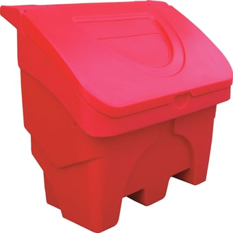 Picture of Outdoor 130lt Capacity Red Fine Particle Storage Unit - Grit and Salt Bin - [JO-JBS130-CORE] - (HP)