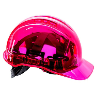 picture of Portwest - PV50 - Pink - Peak View Hard Hat - Vented - Adjustable Slip Ratchet - [PW-PV50PIR] - (DISC-W)