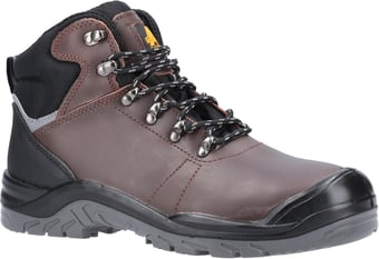 picture of Amblers AS203 Brown Laymore Water Resistant Leather Safety Boot S3 SRC - FS-27771-46725