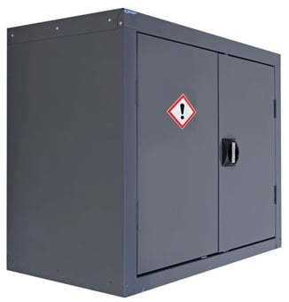 picture of QMP Wall Mounted CoSHH Cupboard - 570H x 850W x 255D mm - [QM-CZ855725ZKXX]