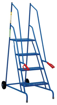 picture of Slingsby Mobile Dock Steps with Mesh Tread - Powder Coated - 4 Treads - [SLB-434834] - (LP)