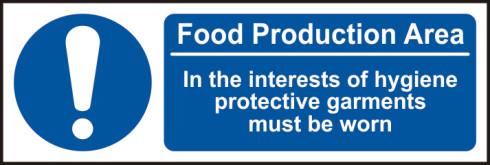 picture of Spectrum This is a food production area. In the interests of hygiene – SAV 300 x 100mm - SCXO-CI-11492