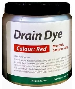 Picture of S1E Drain Tracing Dye 200g - Red - [S1-DTD-RED] - (LP)