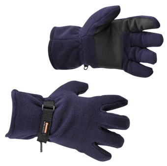 picture of Portwest GL12 Anti-Pill Insulatex Lined Navy Blue Fleece Gloves - Pair - [PW-GL12NAR]