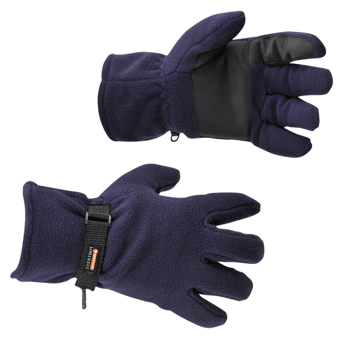 Picture of Portwest GL12 Anti-Pill Insulatex Lined Navy Blue Fleece Gloves - Pair - [PW-GL12NAR] - (DISC-R)