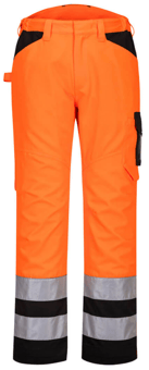 Picture of Portwest - PW2 Hi-Vis Service Trouser - Orange/Black - PW-PW241OBR - (DISC-R)