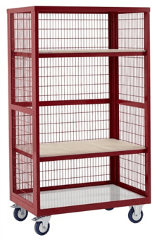 Picture of QMP Boxwell Trolley Without Doors - Red - Plywood - 1655H x 900W x 600D - [QM-XW169060PRXX] - (LP)