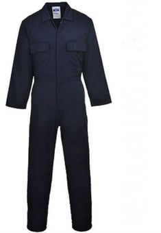 Picture of Euro Work Polycotton Coverall - Navy Blue - Regular Leg 31 Inch - PW-S999NAR - (PS)