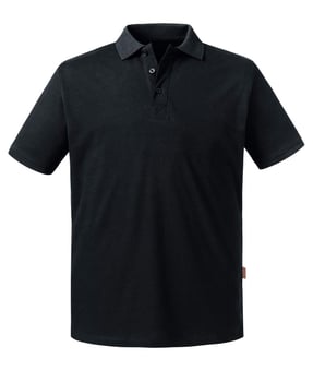 Picture of Russell Men's Organic Polo - Black - BT-R508M-BLK